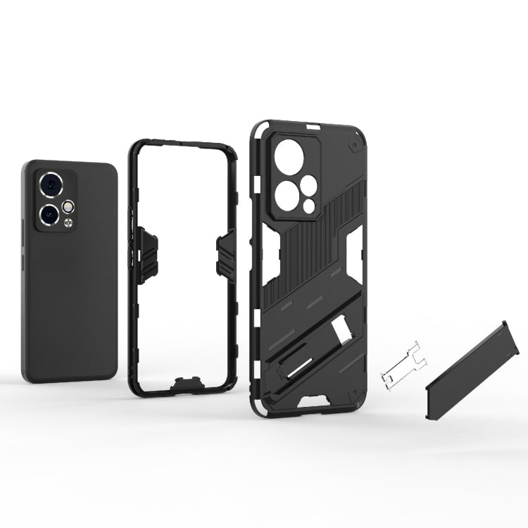For Honor 90 GT 5G Punk Armor 2 in 1 PC + TPU Phone Case with Holder(Blue) - Honor Cases by PMC TechLife | Online Shopping South Africa | PMC TechLife | Buy Now Pay Later Mobicred