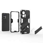 For Honor 90 GT 5G Punk Armor 2 in 1 PC + TPU Phone Case with Holder(Blue)