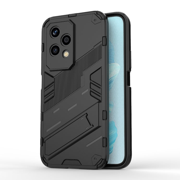 For Honor 200 Lite Global Punk Armor 2 in 1 PC + TPU Phone Case with Holder(Black) - free shipping - PMC TechLife - Order now!