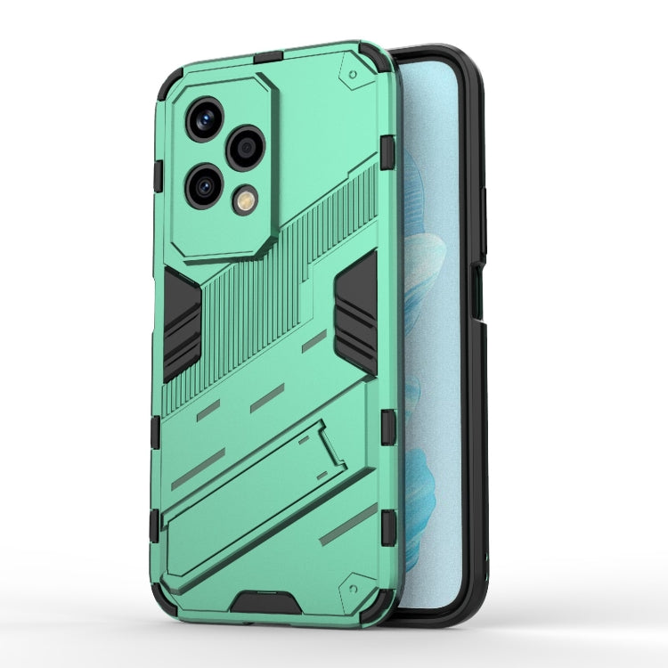 For Honor 200 Lite Global Punk Armor 2 in 1 PC + TPU Phone Case with Holder(Green) - Honor Cases by PMC TechLife | Online Shopping South Africa | PMC TechLife | Buy Now Pay Later Mobicred