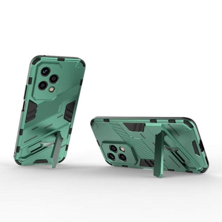 For Honor 200 Lite Global Punk Armor 2 in 1 PC + TPU Phone Case with Holder(Green) - Honor Cases by PMC TechLife | Online Shopping South Africa | PMC TechLife | Buy Now Pay Later Mobicred