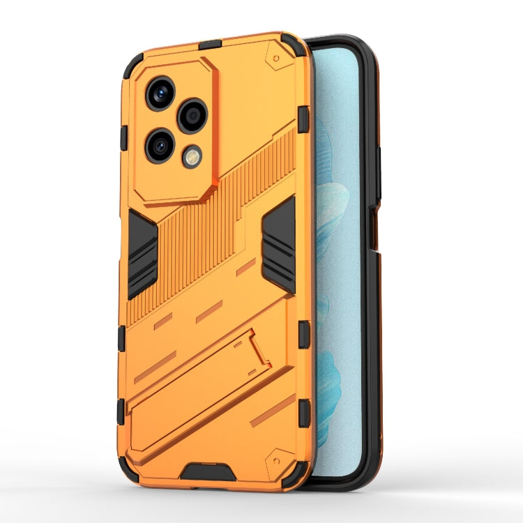 For Honor 200 Lite Global Punk Armor 2 in 1 PC + TPU Phone Case with Holder(Orange) - Honor Cases by PMC TechLife | Online Shopping South Africa | PMC TechLife | Buy Now Pay Later Mobicred