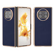 For Huawei Mate X3 Genuine Leather Mino Series Nano Plating Phone Case(Royal Blue) - Huawei Cases by PMC TechLife | Online Shopping South Africa | PMC TechLife | Buy Now Pay Later Mobicred
