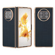 For Huawei Mate X3 Genuine Leather Luxury Series Nano Plating Phone Case(Royal Blue) - Huawei Cases by PMC TechLife | Online Shopping South Africa | PMC TechLife | Buy Now Pay Later Mobicred