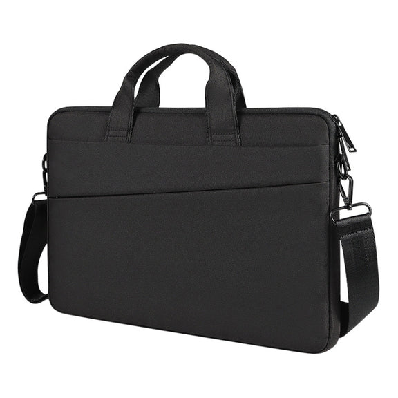 For 13.3 inch ST01S Water-resistant Oxford Laptop Diagonal Shoulder Handbag(Black)