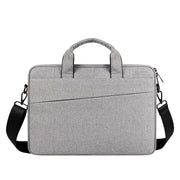 For 14.1 inch ST01S Water-resistant Oxford Laptop Diagonal Shoulder Handbag(Light Grey)