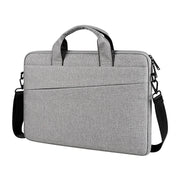 For 15.6 inch ST01S Water-resistant Oxford Laptop Diagonal Shoulder Handbag(Light Grey)