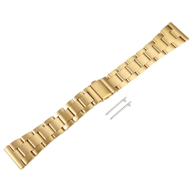 For Huawei Watch 4 22mm Three-bead Stainless Steel Watch Band(Gold)