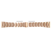 For Huawei Watch 4 22mm Three-bead Stainless Steel Watch Band(Rose Gold)