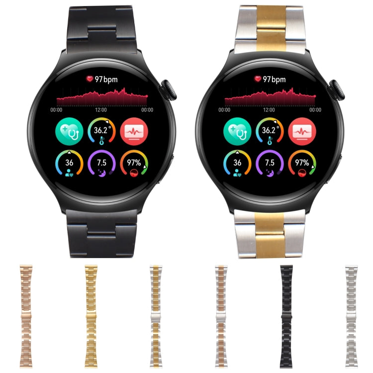 For Huawei Watch 4 22mm Three-bead Stainless Steel Watch Band(Silver) - free shipping - PMC TechLife - Order now!