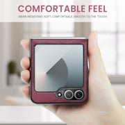 For Samsung Galaxy Z Flip6 5G CaseMe 023 Butterfly Buckle Litchi Texture RFID Anti-theft Leather Phone Case(Wine Red)