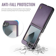 For Samsung Galaxy Z Flip6 5G CaseMe 023 Butterfly Buckle Litchi Texture RFID Anti-theft Leather Phone Case(Pearly Purple)