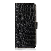 For Honor Play 60 Plus / 200 Smart Crocodile Top Layer Cowhide Leather Phone Case(Black)