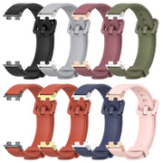 For Huawei Band 8 / 9 / 10 Mijobs Silicone Breathable Watch Band(Black)