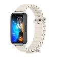 For Huawei Band 8 / 9 / 10 Mijobs Marine Silicone Breathable Watch Band(Grey+Silver) - Watch Bands by MIJOBS | Online Shopping South Africa | PMc TechLife | Buy Now Pay Later Mobicred
