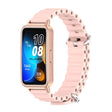 For Huawei Band 8 / 9 / 10 Mijobs Marine Silicone Breathable Watch Band(Pink+Rose Gold) - free shipping - PMc TechLife - Order now!