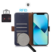 For Honor X9c 5G Global Crazy Horse Top Layer Cowhide Leather Phone Case(Blue)