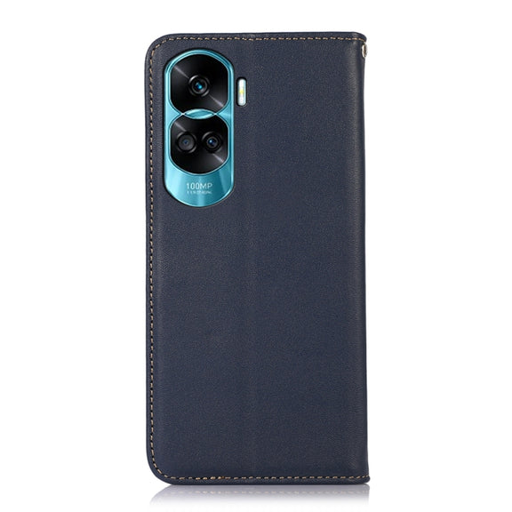 For Honor 90 Lite 5G / X50i KHAZNEH Nappa Top Layer Cowhide Leather Phone Case(Blue)
