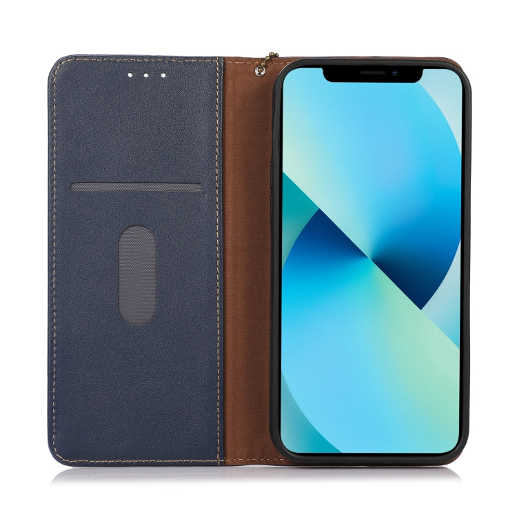 For Honor 90 KHAZNEH Nappa Top Layer Cowhide Leather Phone Case(Blue) - Honor Cases by PMC TechLife | Online Shopping South Africa | PMC TechLife | Buy Now Pay Later Mobicred