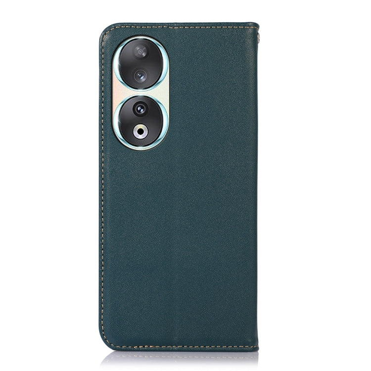 For Honor 90 KHAZNEH Nappa Top Layer Cowhide Leather Phone Case(Green) - Honor Cases by PMC TechLife | Online Shopping South Africa | PMC TechLife | Buy Now Pay Later Mobicred