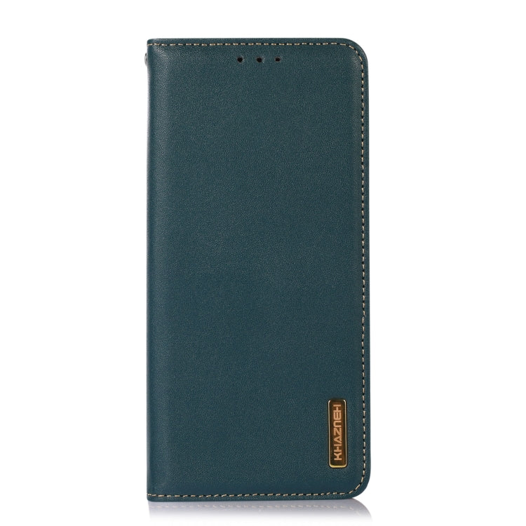 For Honor 100 Pro KHAZNEH Nappa Top Layer Cowhide Leather Phone Case(Green) - Honor Cases by PMC TechLife | Online Shopping South Africa | PMC TechLife | Buy Now Pay Later Mobicred