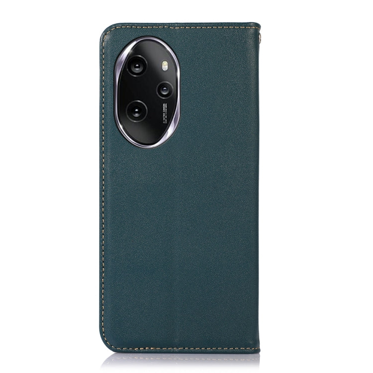 For Honor 100 Pro KHAZNEH Nappa Top Layer Cowhide Leather Phone Case(Green) - Honor Cases by PMC TechLife | Online Shopping South Africa | PMC TechLife | Buy Now Pay Later Mobicred