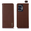 For Honor 100 KHAZNEH Nappa Top Layer Cowhide Leather Phone Case(Brown) - Honor Cases by PMC TechLife | Online Shopping South Africa | PMC TechLife | Buy Now Pay Later Mobicred