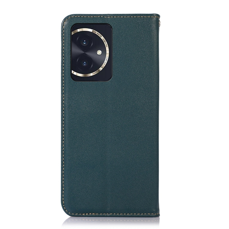 For Honor 100 KHAZNEH Nappa Top Layer Cowhide Leather Phone Case(Green) - Honor Cases by PMC TechLife | Online Shopping South Africa | PMC TechLife | Buy Now Pay Later Mobicred