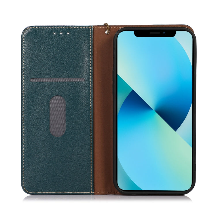 For Honor 100 KHAZNEH Nappa Top Layer Cowhide Leather Phone Case(Green) - Honor Cases by PMC TechLife | Online Shopping South Africa | PMC TechLife | Buy Now Pay Later Mobicred
