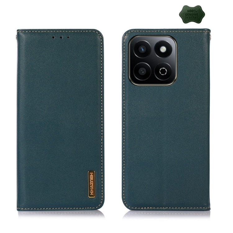For Honor Play 60 Plus / 200 Smart KHAZNEH Nappa Top Layer Cowhide Leather Phone Case(Green) - Honor Cases by PMC TechLife | Online Shopping South Africa | PMC TechLife | Buy Now Pay Later Mobicred
