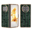 For Huawei Mate X3 Nano Plating Genuine Leather Mahjong Texture Phone Case(Green) - free shipping - PMC TechLife - Order now!