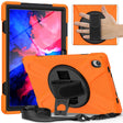 For Lenovo Tab P11 Silicone Hybrid PC Tablet Case with Grip & Shoulder Strap(Orange) - Lenovo by PMC Jewellery | Online Shopping South Africa | PMC Jewellery | Buy Now Pay Later Mobicred