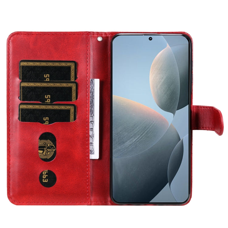 For Xiaomi Redmi K70 / K70 Pro Fashion Calf Texture Zipper Leather Phone Case(Red)