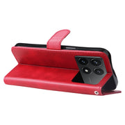 For Xiaomi Redmi K70 / K70 Pro Fashion Calf Texture Zipper Leather Phone Case(Red)