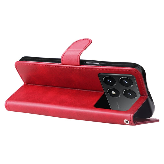 For Xiaomi Redmi K70 / K70 Pro Fashion Calf Texture Zipper Leather Phone Case(Red)