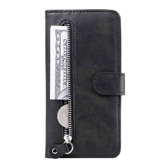 For Xiaomi Redmi K70 / K70 Pro Fashion Calf Texture Zipper Leather Phone Case(Black)