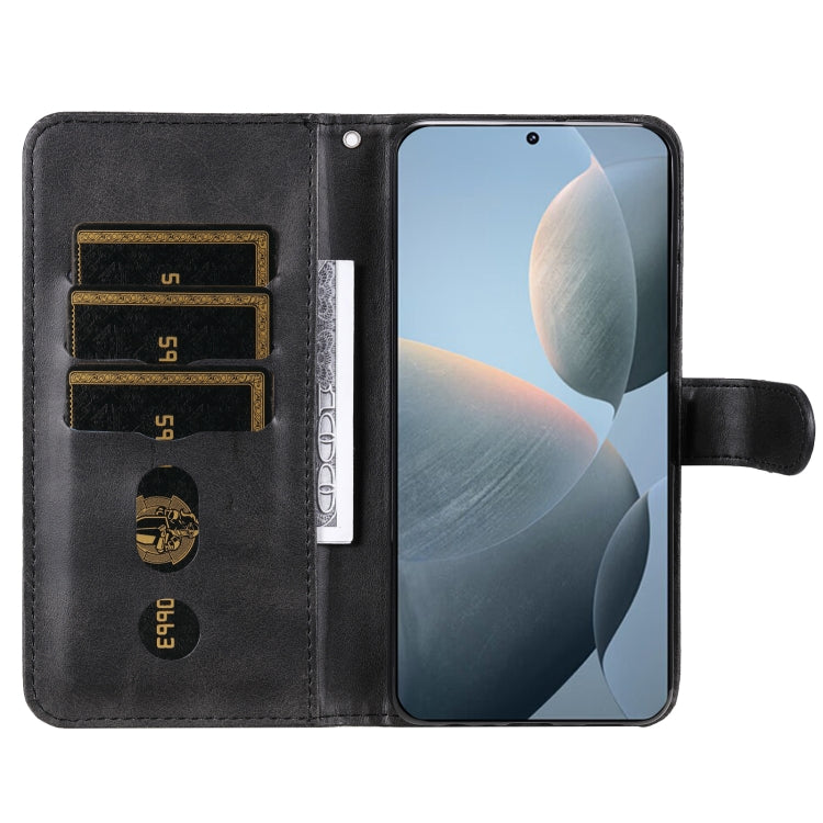 For Xiaomi Redmi K70 / K70 Pro Fashion Calf Texture Zipper Leather Phone Case(Black)