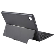 TA08B-AS Pivot Backlight Lower Pen Slot Bluetooth Keyboard Leather Case For Samsung Galaxy Tab A8 10.5/X205/X200(Black)