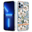 For iPhone 16 Pro Max Flowers and Plants Series IMD TPU Phone Case(Green Gardenia) - iPhone 16 Pro Max Cases by PMC TechLife | Online Shopping South Africa | PMC TechLife | Buy Now Pay Later Mobicred