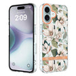 For iPhone 16 Flowers and Plants Series IMD TPU Phone Case(Green Gardenia) - iPhone 16 Cases by PMC TechLife | Online Shopping South Africa | PMC TechLife | Buy Now Pay Later Mobicred
