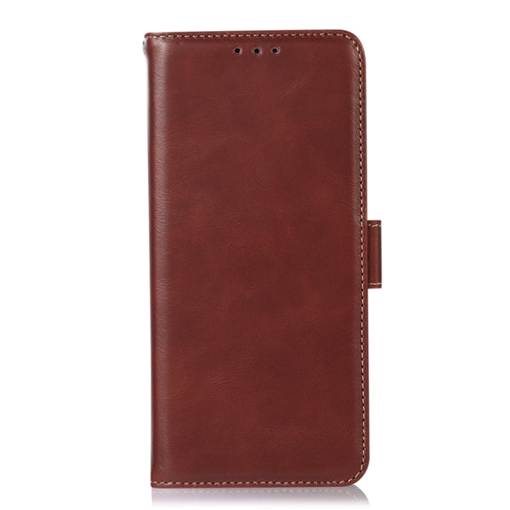 For Samsung Galaxy S24 Crazy Horse Top Layer Cowhide Leather Phone Case(Brown)