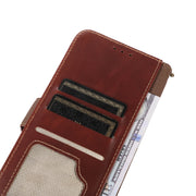 For Samsung Galaxy S24 Crazy Horse Top Layer Cowhide Leather Phone Case(Brown)