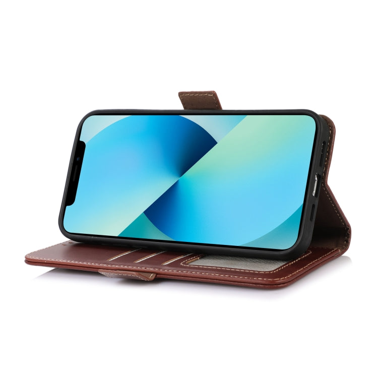 For Samsung Galaxy S24 Crazy Horse Top Layer Cowhide Leather Phone Case(Brown)