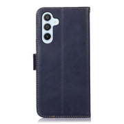 For Samsung Galaxy S24 Crazy Horse Top Layer Cowhide Leather Phone Case(Blue)