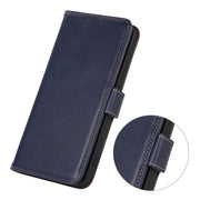 For Samsung Galaxy S24+ Crazy Horse Top Layer Cowhide Leather Phone Case(Blue)