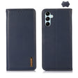 For Samsung Galaxy S24+ KHAZNEH Nappa Top Layer Cowhide Leather Phone Case(Blue) - Galaxy Phone Cases by PMC Jewellery | Online Shopping South Africa | PMC Jewellery | Buy Now Pay Later Mobicred