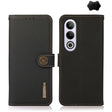 For OnePlus CE4 5G Global KHAZNEH Custer Genuine Leather RFID Phone Case(Black) - OnePlus Cases by PMC TechLife | Online Shopping South Africa | PMC TechLife | Buy Now Pay Later Mobicred