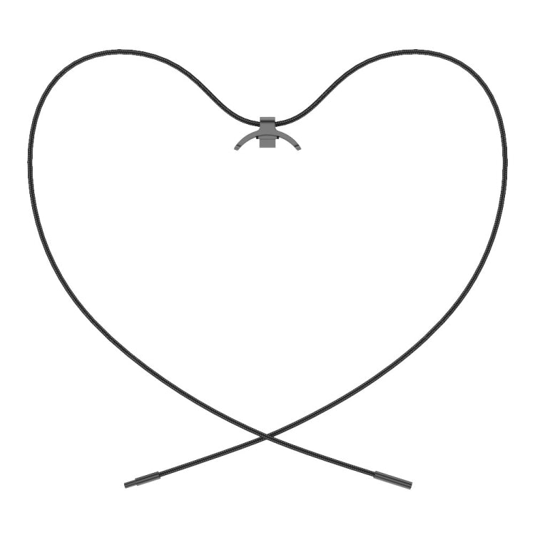 For Xiaomi Smart Band 10 / 9 / 8 Mijobs Stainless Steel Buckle Wax Rope Necklace(Black) - free shipping - PMc TechLife - Order now!