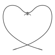 For Xiaomi Smart Band 10 / 9 / 8 Mijobs Stainless Steel Buckle Wax Rope Necklace(Black)