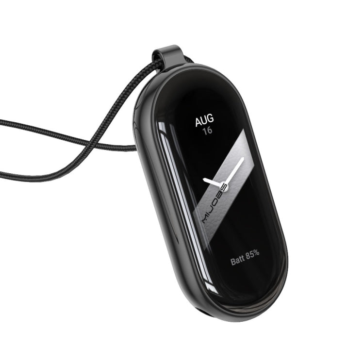 For Xiaomi Smart Band 10 / 9 / 8 Mijobs Stainless Steel Buckle Wax Rope Necklace(Black) - free shipping - PMc TechLife - Order now!